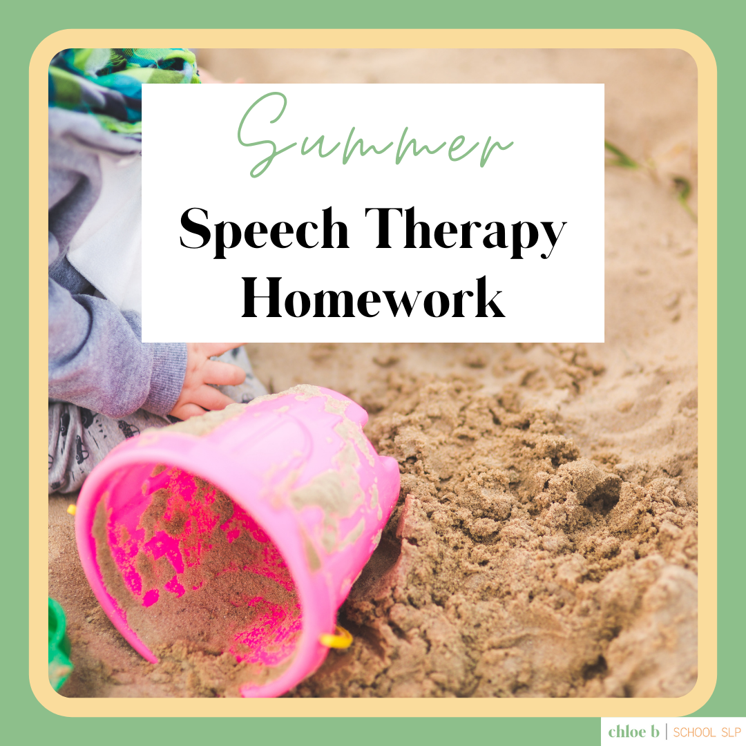 Summer Speech Therapy Homework that Families Will Actually Want to Do